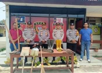 Polsek Tigabinanga Siagakan Personel dan Peralatan Antisipasi Bencana Musim Hujan