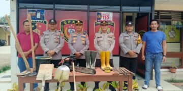 Polsek Tigabinanga Siagakan Personel dan Peralatan Antisipasi Bencana Musim Hujan