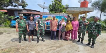 Kodim 0205/Tanah Karo Salurkan Bantuan Air Bersih ke Desa Raya