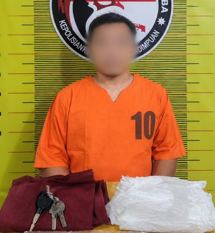 Sempat Melarikan Diri, Pria Bawa Sabu 401,03 Gram Diamankan