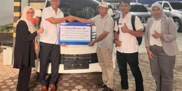 BRI Panyabungan Serahkan Ambulans kepada Yayasan Rahmi Cipta Sejahtera