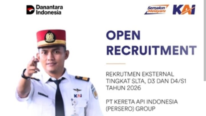 Karier KAI 2026 Dibuka! Cek Formasi, Persyaratan, dan Cara Daftarnya