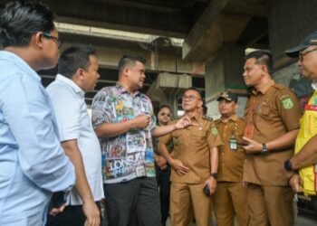 Bobby Nasution Tinjau Titik Banjir Letda Sujono, Penanganan Langsung Dipercepat