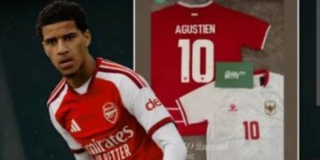 Tuai Sorotan, Pemain Arsenal Keturunan RI Pamer Jersey Timnas Indonesia  
