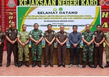 Kejari Karo Terima Kunjungan Aspidmil Kejati Sumut, Perkuat Sinergitas Penanganan Perkara Koneksitas