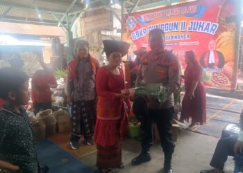 Polsek Juhar Amankan Kegiatan Kerja Rani GBKP Runggun II Juhar