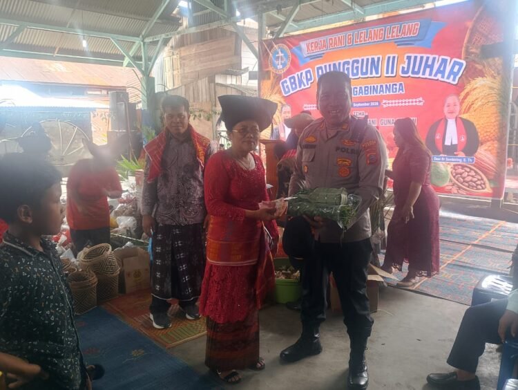 Polsek Juhar Amankan Kegiatan Kerja Rani GBKP Runggun II Juhar