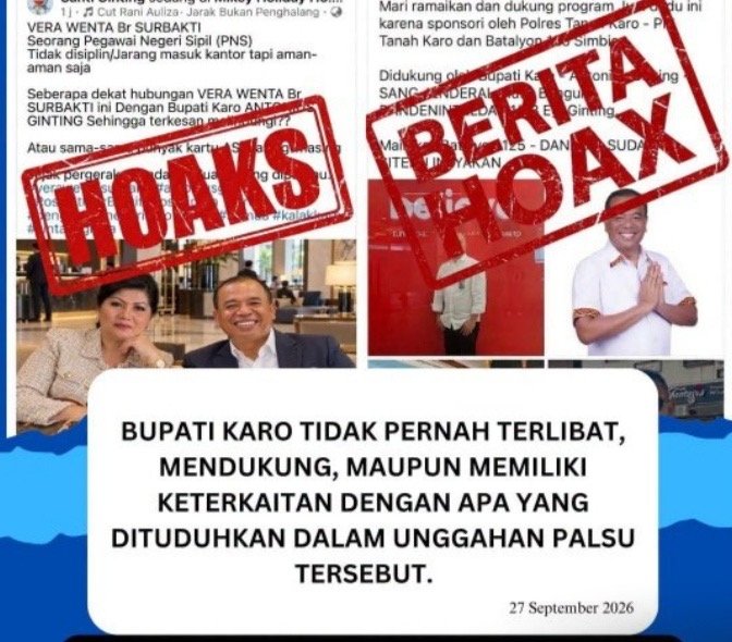 Brigjen Pol (Purn) dr. Antonius Ginting Dibersihkan dari Tuduhan: PD MIO Karo Tegaskan Dugaan Unggahan Viral 100% Hoaks