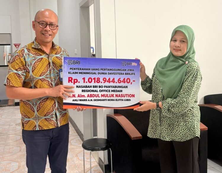BRI Life Bayarkan Klaim Meninggal Dunia Rp1,018 Miliar kepada Ahli Waris Abdul Muluk Nasution