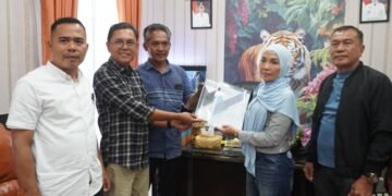 LSM BITRA Indonesia Audiensi ke DPRD Langkat, Dorong Pembangunan Irigasi di Secanggang