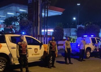 Cegah Geng Motor hingga Begal, Polres Langkat Gelar KRYD Dini Hari
