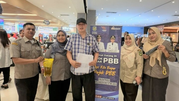 Pojok Pajak Bapenda Medan Himpun Penerimaan PBB Rp2,53 Miliar