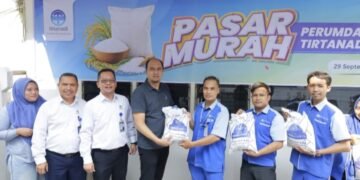 Peduli Sesama, Perumda Tirtanadi Gelar Pasar Murah