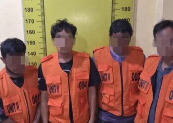 Satresnarkoba Polresta Deli Serdang Gerebek Sarang Narkoba di Kualanamu, 4 Pria Diamankan