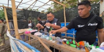 Tim Gabungan Gerebek Sarang Narkoba Serbajadi, 6 Barak Dibumihanguskan