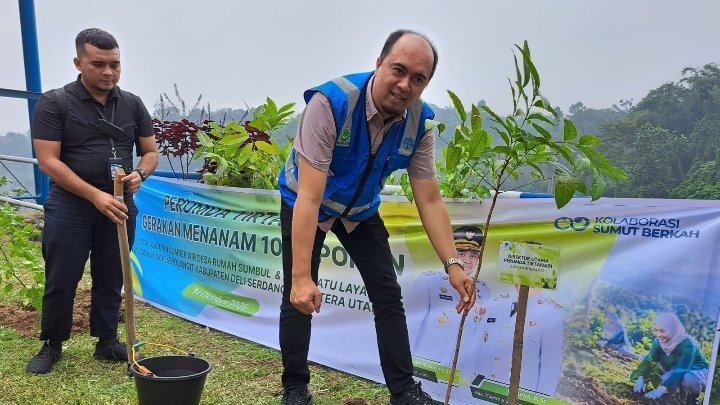 Perumda Tirtanadi Tanam 1.000 Pohon di Sibolangit: Ardian Surbakti Soroti Aksi Penebangan Hutan