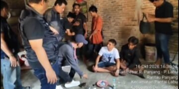 Gerebek Sarang Narkoba Rantau Panjang Polresta Deli Serdang Cuma Amankan 6 Pemakai, Bandarnya?
