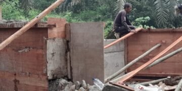 Kodim 0212/TS Bangun Jembatan Beton Hasahatan II, Progres Capai 59 Persen
