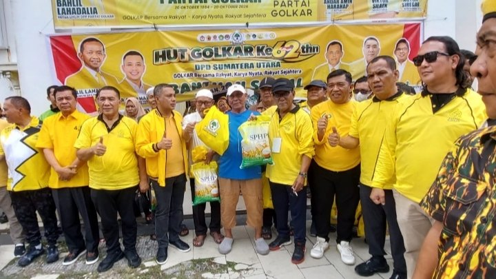 Ribuan Warga Ikuti HUT Golkar Sumut, Andar Amin: Kami Terus Berbuat untuk Rakyat