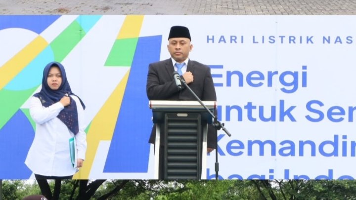 PLN Indonesia Power UBP Pangkalan Susu Gelar Upacara Hari Listrik Nasional