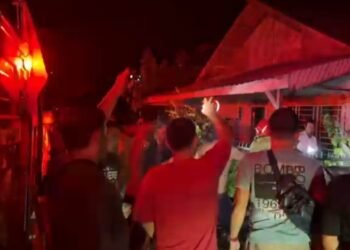 Empat Unit Rumah di Salapian Ludes Dilalap Si Jago Merah, Kerugian Ditaksir Rp400 Juta