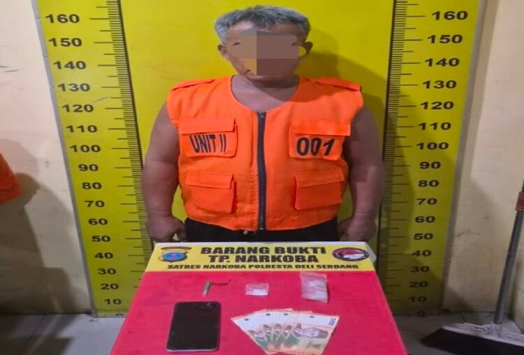 Simpan Sabu 1,71 Gram, Pria 51 Tahun Diamankan Polisi di Lubuk Pakam