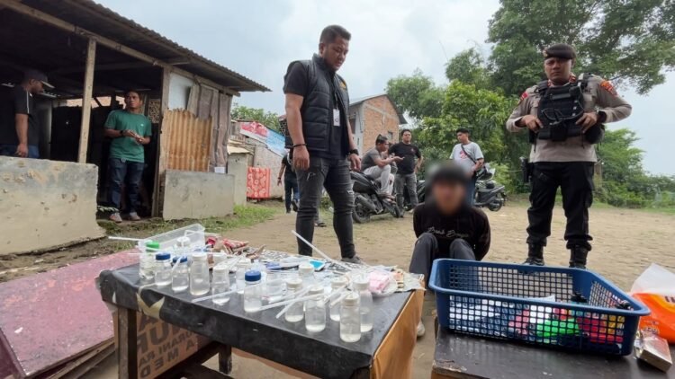 Sarang Narkoba Gang Pantai Digerebek, 4 Paket Sabu dan 7 Ganja Disita