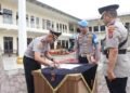 Kapolres Karo Pimpin Sertijab Kasat Lantas, AKP Andita Sitepu Promosi Jadi Kapolsek Tigalingga