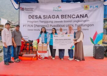 PLN Pusdiklat UPDL Tuntungan Hadirkan Desa Siaga Bencana di Desa Daulu Karo